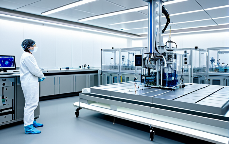 바이오프린팅 기술의 도전 과제 및 해결 방안 - **Prompt:** A researcher in a clean, modern laboratory, wearing a lab coat and safety goggles, caref...