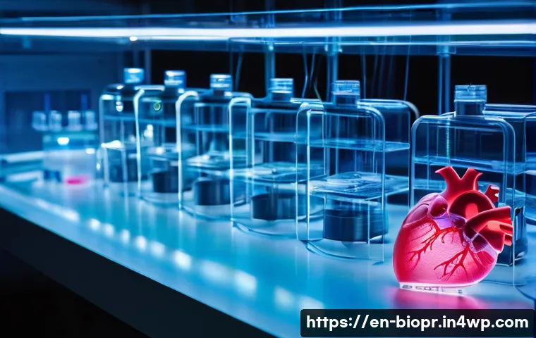 바이오프린팅을 통한 환자 맞춤형 치료 방법 - **Prompt:** A highly advanced, sleek bioprinter meticulously constructing a miniature, translucent h...